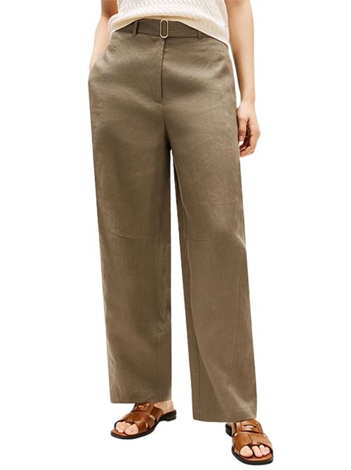 Pantaloni barrel in lino Tommy Hilfiger | WW0WW49658RBU